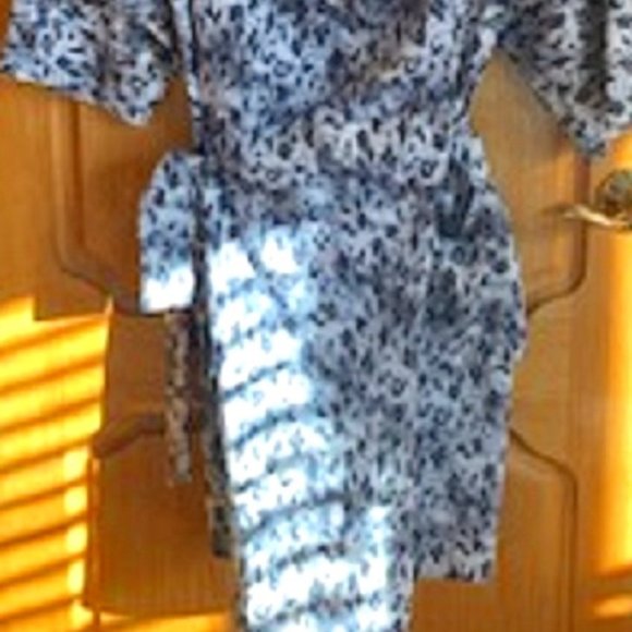 LOGO Lori Goldstein Instant Chic Dress Leopard Animal Print Sz: L - Picture 2 of 7